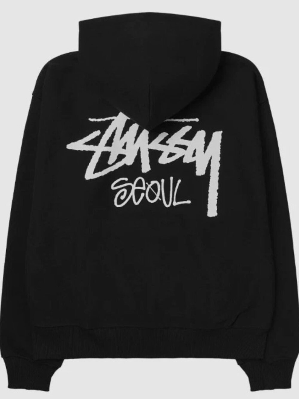 Stussy Seoul Chapter Hoodie Black Authentic small - good condition!